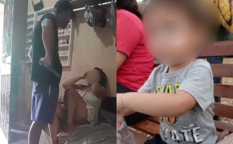 Vídeo mostra homem que matou filho ameaçando com faca a mãe da criança em Manaus