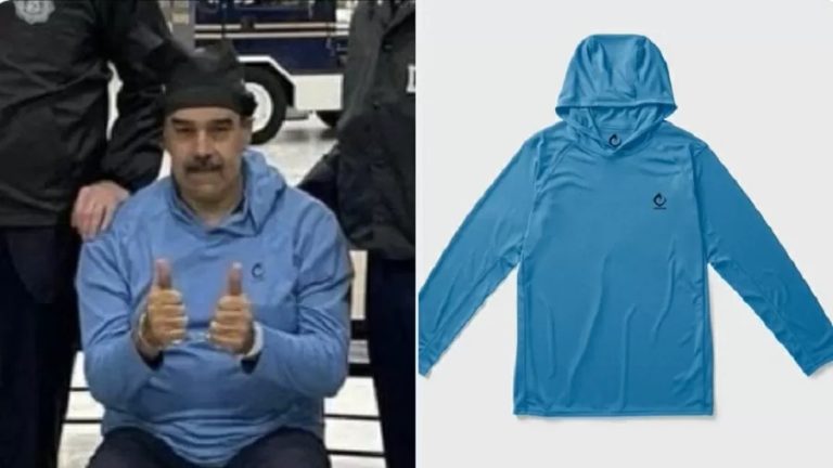 Marca de roupas faz divulgação de moletom com foto de Maduro preso: "Bem-vindo à América"