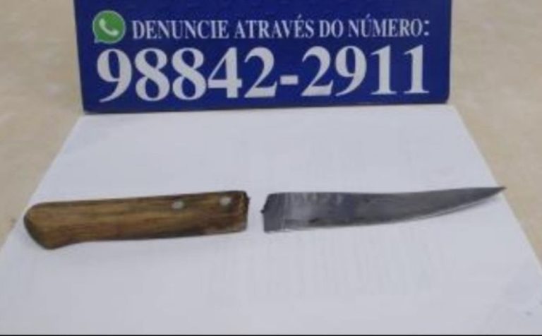 Jovem é preso em flagrante após tentar matar homem a facadas na zona Leste de Manaus