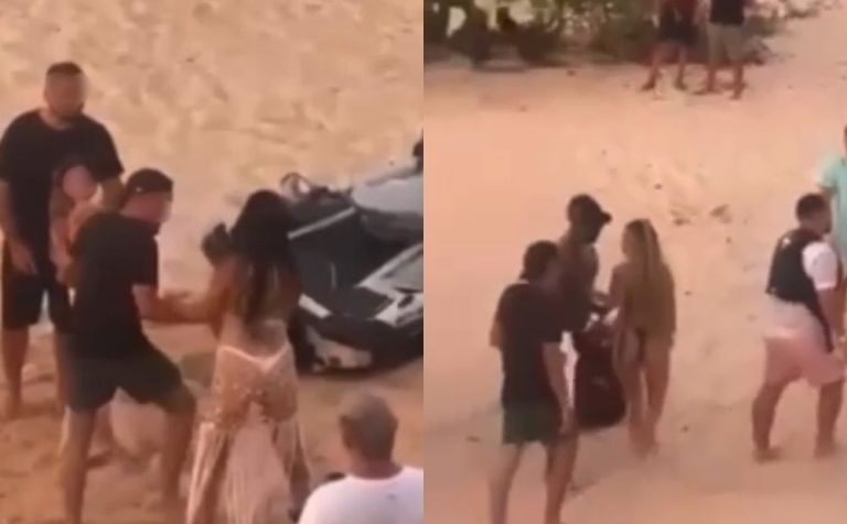 Vídeo mostra briga entre duas mulheres em praia no Tarumã