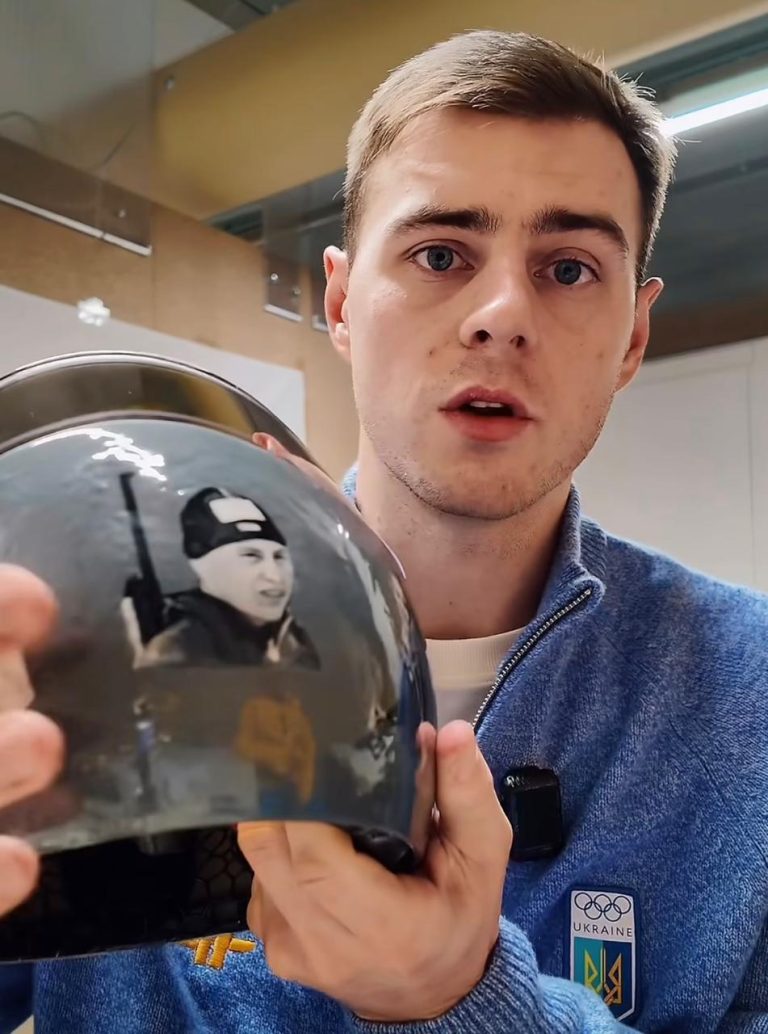 Atleta da Ucrânia usará capacete com fotos de vítimas da guerra nas Olimpíadas