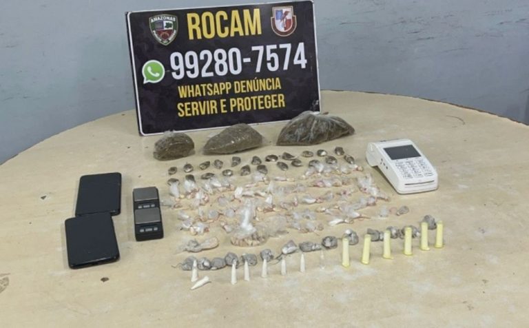 Criminosos são presos vendendo drogas na zona Leste de Manaus