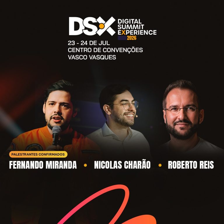 DSX 2026 confirma Nicolas Charão e Roberto Reis entre os novos palestrantes do evento