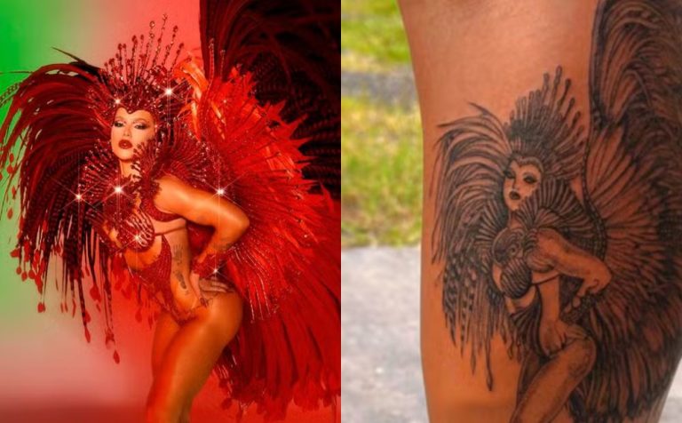 Fã de Virginia Fonseca faz tatuagem gigante da influenciadora na perna