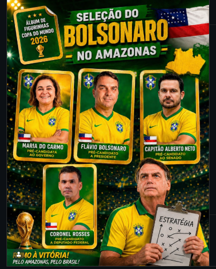 “Time de Bolsonaro” no Amazonas testa nova estratégica para jogo