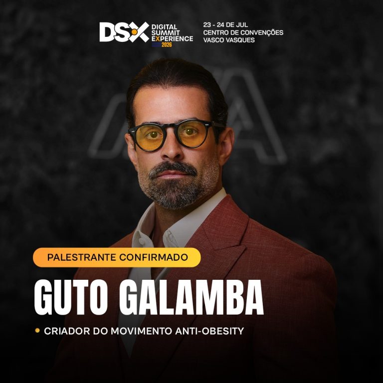 Saúde, performance e negócios: DSX 2026 traz Guto Galamba, referência nacional em comportamento e alta performance