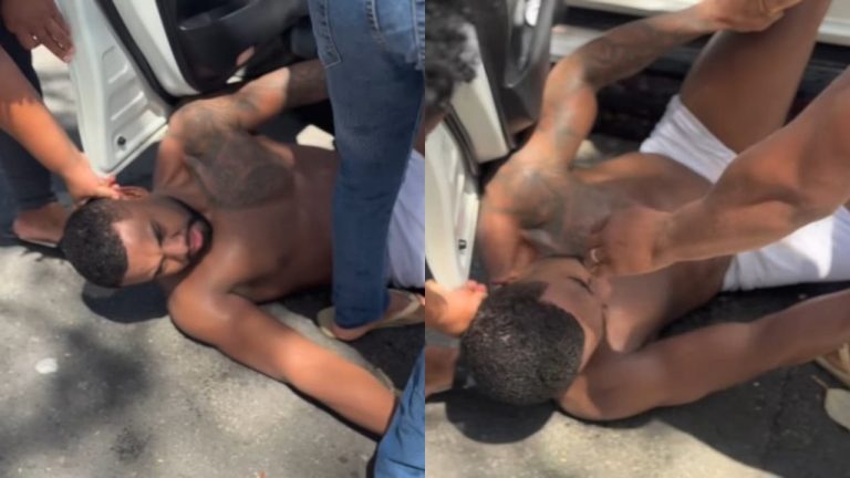 Davi Brito passa mal após treino e cai aos gritos no meio da rua