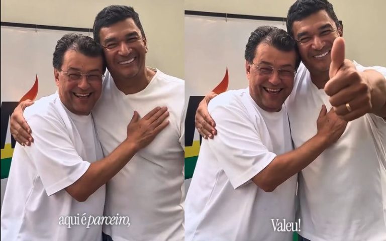 “Nunca houve briga”, diz Jesus Alves ao aparecer com Eduardo Braga em meio a filiações partidárias do MDB