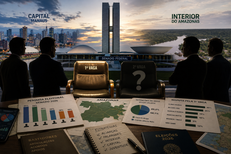 Quem vai ficar com a segunda vaga ao Senado no Amazonas?