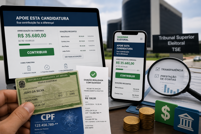 Doação para candidato? Conheça as regras da vaquinha eleitoral em 2026