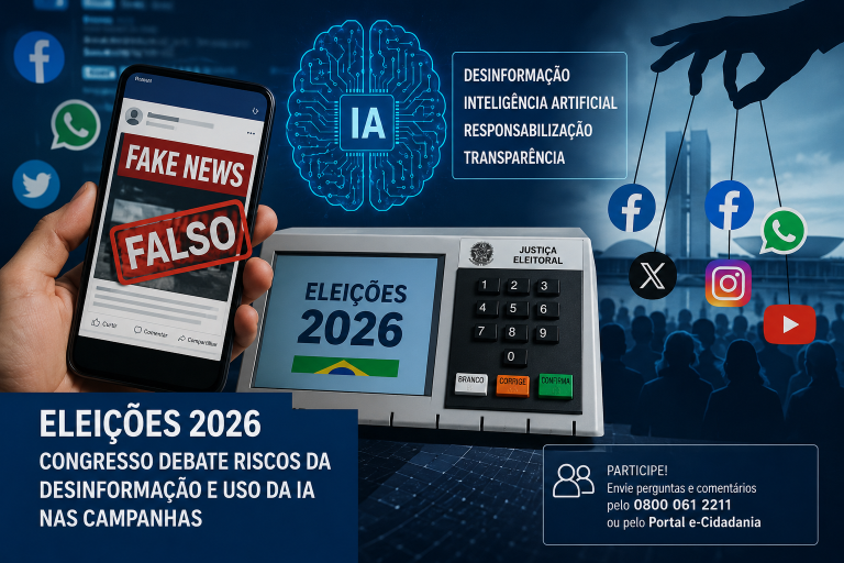 Qualquer cidadão pode participar do debate no Senado sobre IA e fake news