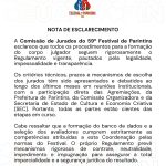 NOTA DE ESCLARECIMENTO