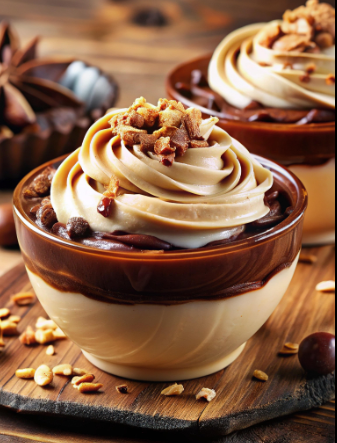 Mousse de cupuaçu com chocolate
