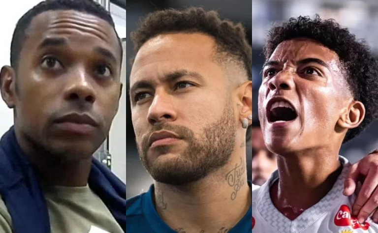 Robinho chora na prisão ao saber de tapa no rosto de Neymar em Robinho Jr.