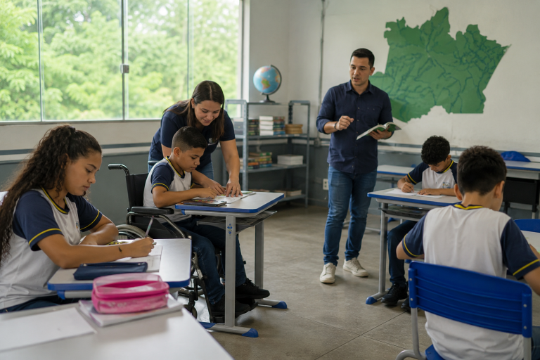 Escolas do Amazonas podem ter limite de alunos em turmas com estudantes PcD