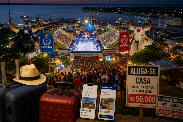 Hospedagem em Parintins chega a R$ 267 mil durante o Festival Folclórico